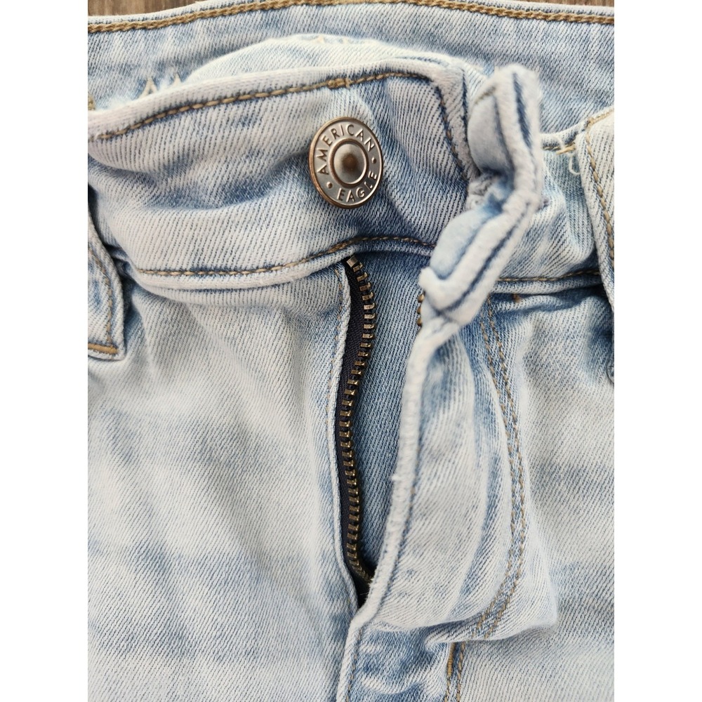 American Eagle Jeans Next Level Stretch 26 x 26 Jegging Distressed Destroyed - Picture 3 of 16